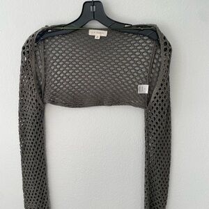 PacSun Gray Mesh Shrug